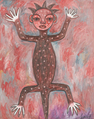 Image for Lot Ephrem Kouakou - Lizard Figure