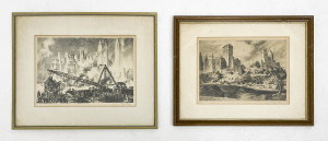 Image for Lot Nat Lowell and Lili Réthi - 2 Views of New York City