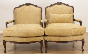 Image for Lot Pair of Kravet French Provincial Fauteuil