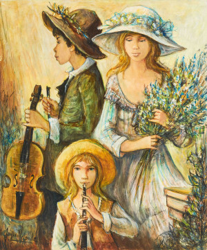 Image for Lot Jacques Lalande - Three Musicians