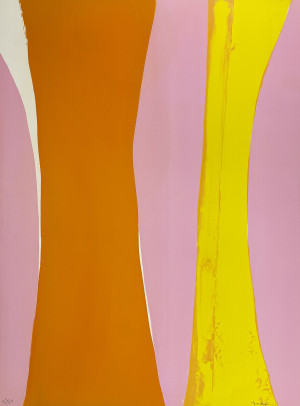 Image for Lot Cleve Gray - Untitled (Orange, Yellow, Pink)