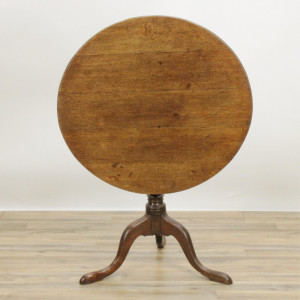Image for Lot George III Oak Tripod Table