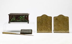 Image for Lot Tiffany Studios - Assorted Desk Accessories