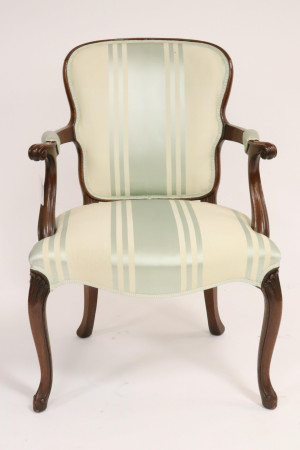 Image for Lot Hepplewhite Mahogany Open Arm Chair