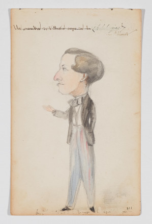 Image for Lot Possibly Edouard Manet - Drawing of a Gentleman