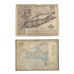 Image for Lot Asher and Adams. - Maps of New York, Group of 2