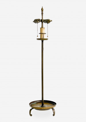 Image for Lot Tall Brass Lamp