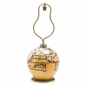 Image for Lot Ceramic World Globe Lamp