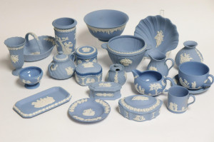 Image for Lot 18 Small Wedgwood Pale Matte Blue Jasperware