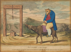 Image for Lot James Gillray - Ahithophel in the Dumps
