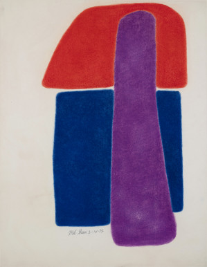 Image for Lot Mel Green - Untitled (blue, red and purple)