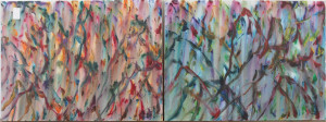 Image for Lot Stanley Lindwasser Pair of Abstracts