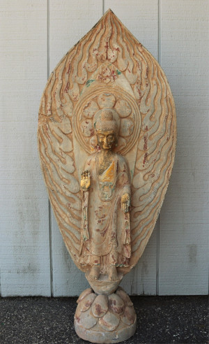 Image for Lot Northern Wei Style Stone Buddha