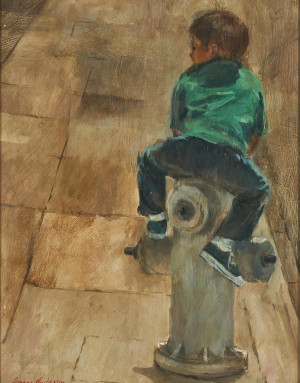 Image for Lot Gunnar Anderson - Untitled (Child on a fire hydrant)