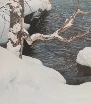 Image for Lot Robert Bateman - Untitled (Winter lake)