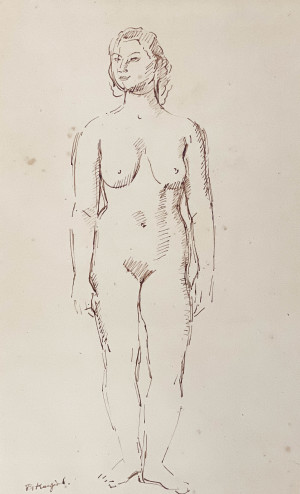 Image for Lot Bernard Karfiol - Study of a Standing Nude