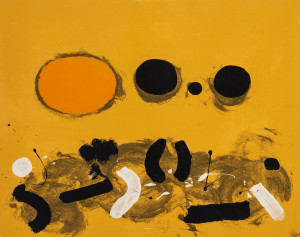 Image for Lot Adolph Gottlieb - Orange Oval