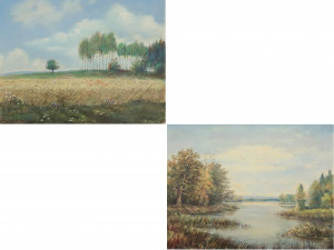 Image for Lot Hubert Bauer Landscapes (2)