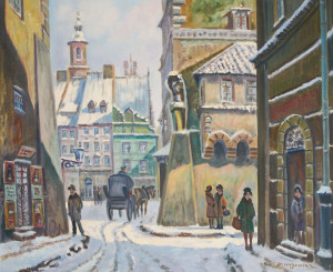 Image for Lot Darius Wasowicz - Snowy Street