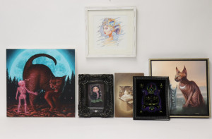 Image for Lot 6 Paintings of Cats