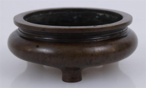 Image for Lot Chinese Bronze Censer, likely 19th C