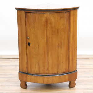 Image for Lot Biedermeier Fruitwood Corner Cabinet