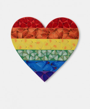 Image for Lot Damien Hirst Butterfly Heart H73 (large)
