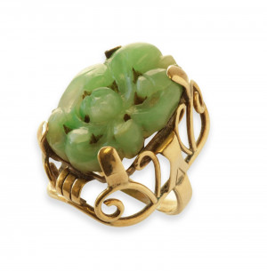 Image for Lot Jade Cocktail Ring