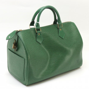 Image for Lot Louis Vuitton Green Epi Leather Sppedy 30