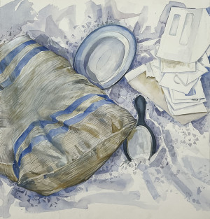 Image for Lot Polly Kraft - Untitled (Still Life with Mirror and Pillow)