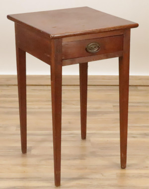 Image for Lot Federal Cherry Side Table with drawer
