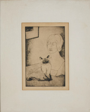 Image for Lot Robert Fanelli - Group, two (2) Siamese cats