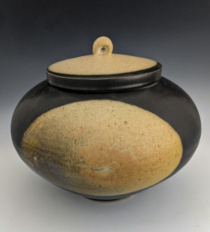 Image for Lot Chris Staley - Two toned covered vessel