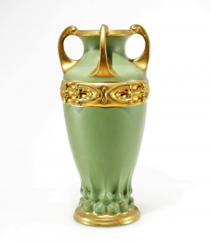 Image for Lot Amphora Art Nouveau Pottery Vase