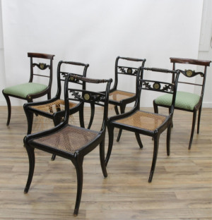 Image for Lot Six Empire Revival Side Chairs