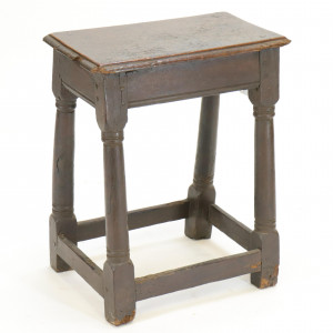 Image for Lot English Baroque Joint Stool 17th C