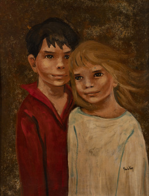 Image for Lot Nadi Ken - Portrait of two children
