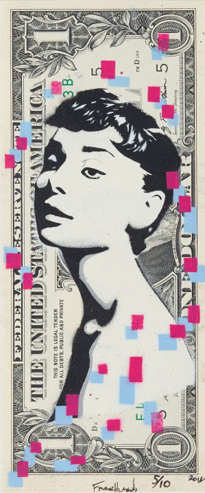 Image for Lot Free Humanity - Audrey dollar bill