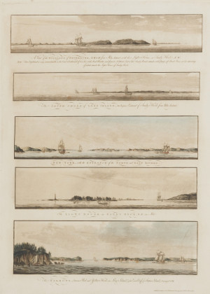 Image for Lot after Joseph Frederick W. Des Barres - Views of the entrance to New York Harbor