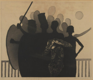 Image for Lot Chaim Koppelman 'Meeting Beauty II' 1958 Etching