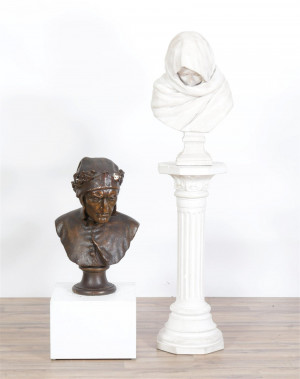 Image for Lot 2 Cast 20C Busts, After Houdon; P.S.Abbate