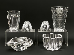 Image for Lot Baccarat, Saint Louis, and Others, Assorted Crystal Tableware