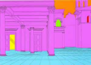 Image for Lot Michael Craig-Martin - Deconstructing Piero (pink) 1
