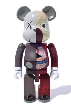Image for Lot KAWS Bearbrick Dissected Metal Chogokin 200