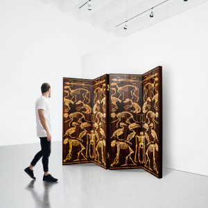 Image for Lot Studio Job - Job Smeets - Four panel screen, from the 'Perished Collection'