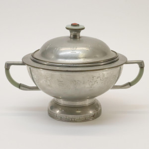 Image for Lot Chinese Pewter Warmer
