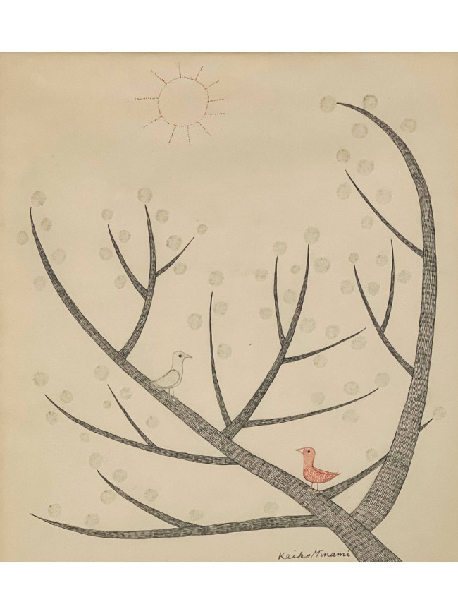 Keiko Minami, Two Birds on a Tree Limb (1991)