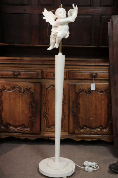 French 1940's Putto Floor Lamp