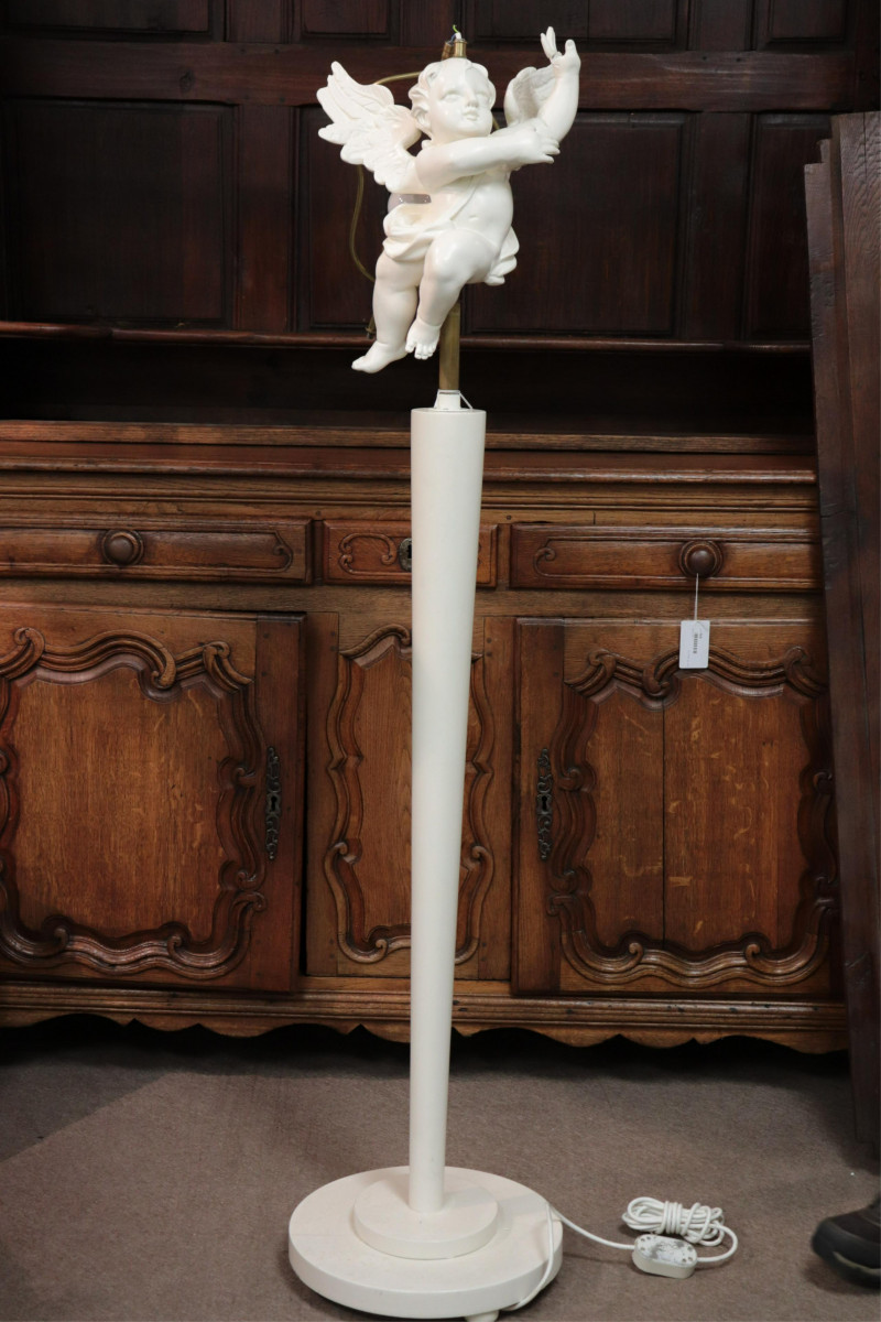 French 1940's Putto Floor Lamp
