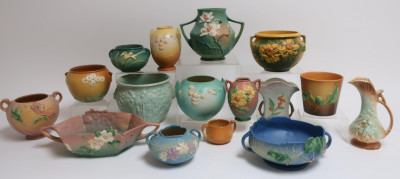 Image for Lot Group of Roseville Pottery, floral